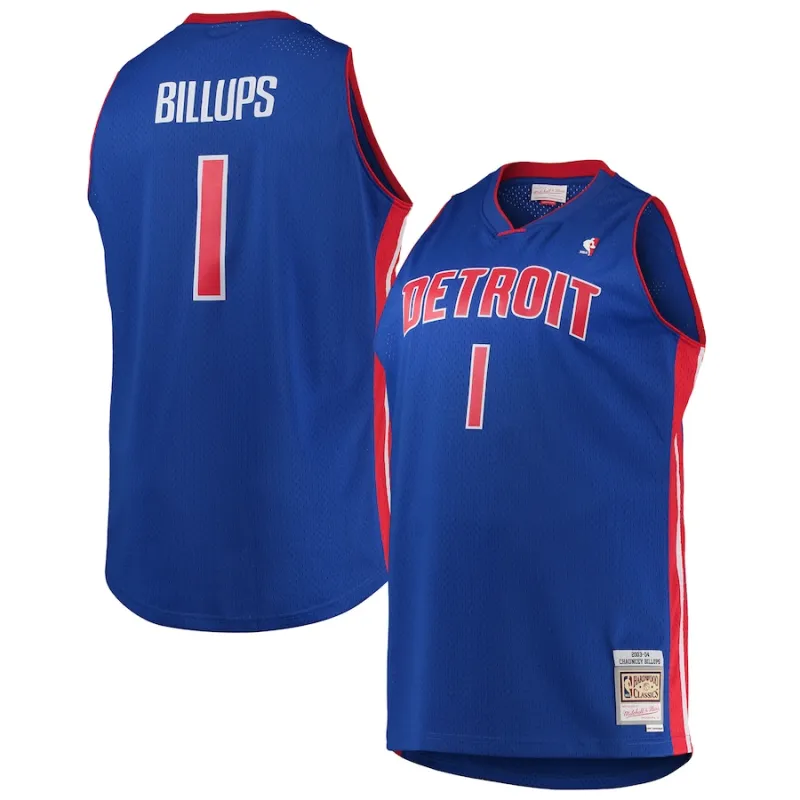 Chauncey Billups Detroit Pistons Mitchell & Ness 2003/04 Big & Tall Hardwood Classics Swingman Jersey