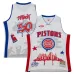 Detroit Pistons Maillot de mode Hardwood Classics de Mitchell & Ness x Tats Cru - Blanc