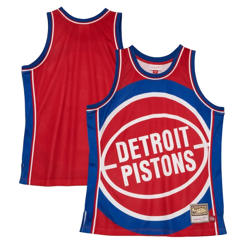 Detroit Pistons Mitchell & Ness Hardwood Classics Blown Out Mode-Trikot - Rot