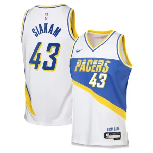 Indiana Pacers Pascal Siakam 2025/26 Jersey - City Edition - White
