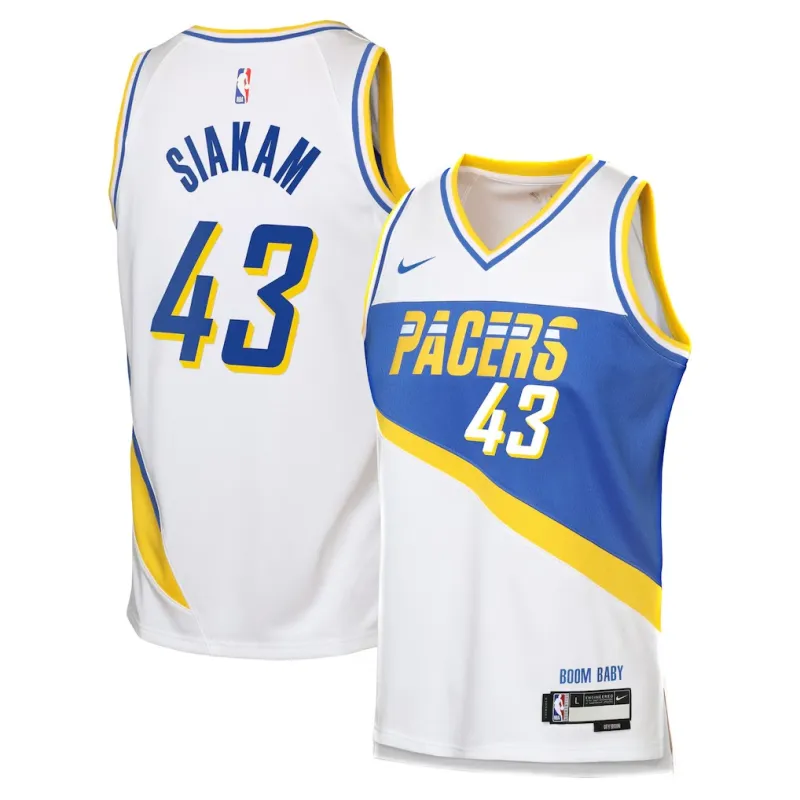 Indiana Pacers Pascal Siakam 2025/26 Jersey - City Edition - White