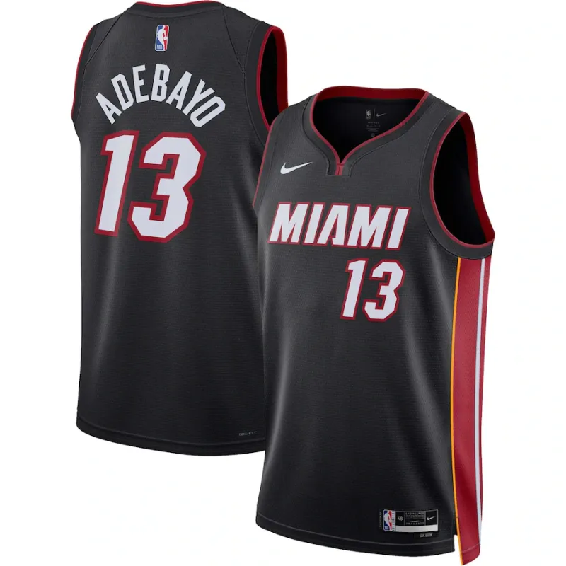 Bam Adebayo, Miami Heat Unisex Swingman Jersey - Icon Edition - Black