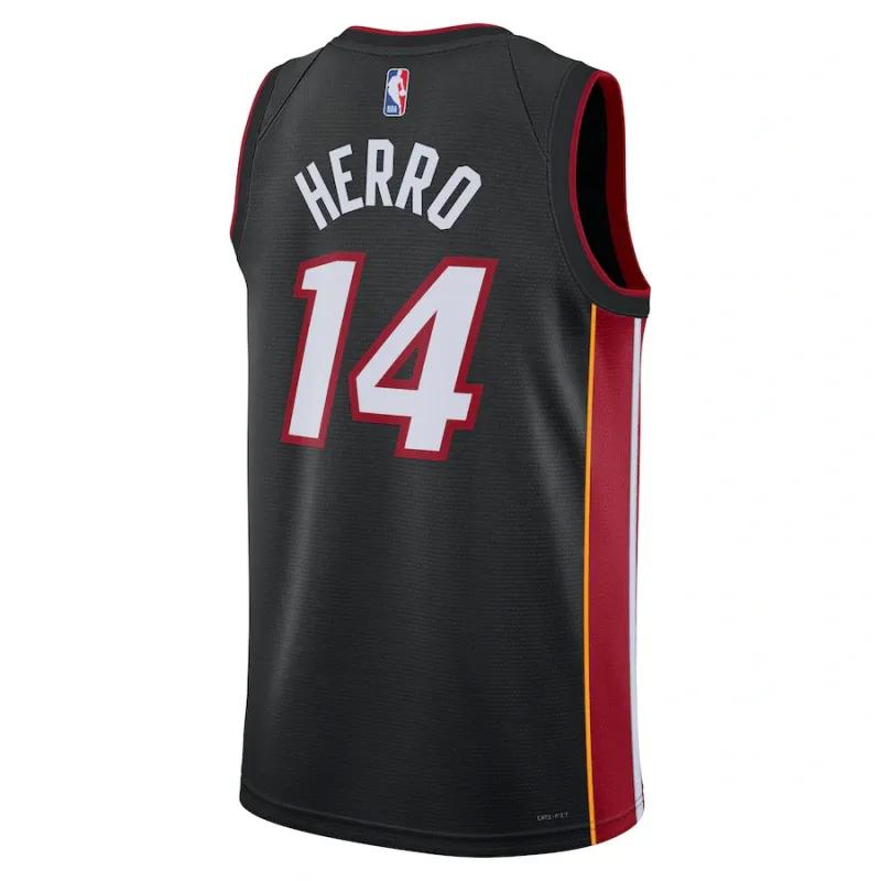 Tyler Herro, Miami Heat Unisex Swingman Jersey - Icon Edition - Black