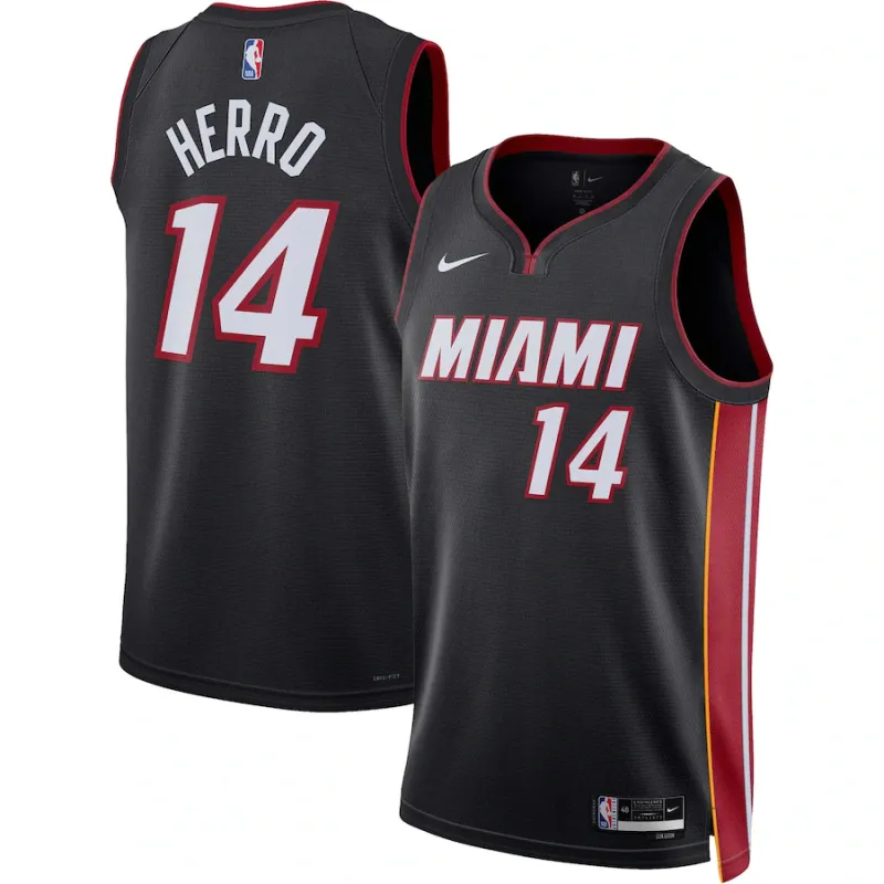 Tyler Herro, Miami Heat Unisex Swingman Jersey - Icon Edition - Black