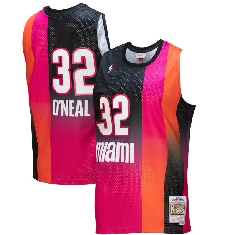 Shaquille O’Neal Miami Heat Mitchell & Ness 2005/06 Hardwood Classics Fadeaway Swingman Jersey
