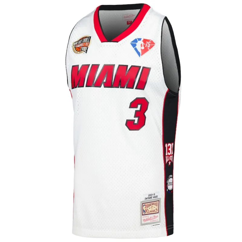 Maglia Dwyane Wade Miami Heat Mitchell & Ness unisex Hall of Fame Classe 2023 Retro Swingman