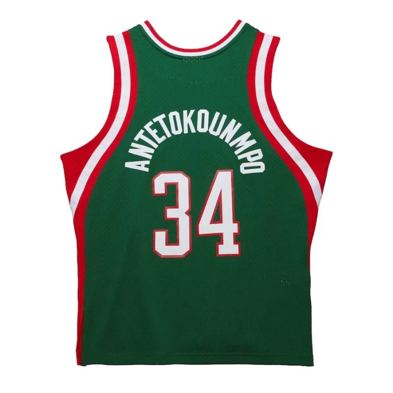 Camiseta Giannis Antetokounmpo Bucks 2013-14 - Mitchell & Ness HWC