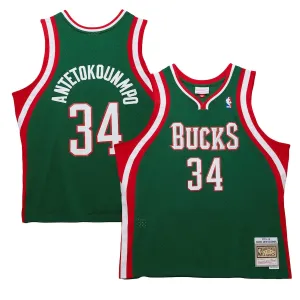 Giannis Antetokounmpo Bucks Mitchell & Ness 2013-14 HWC Retro Jersey