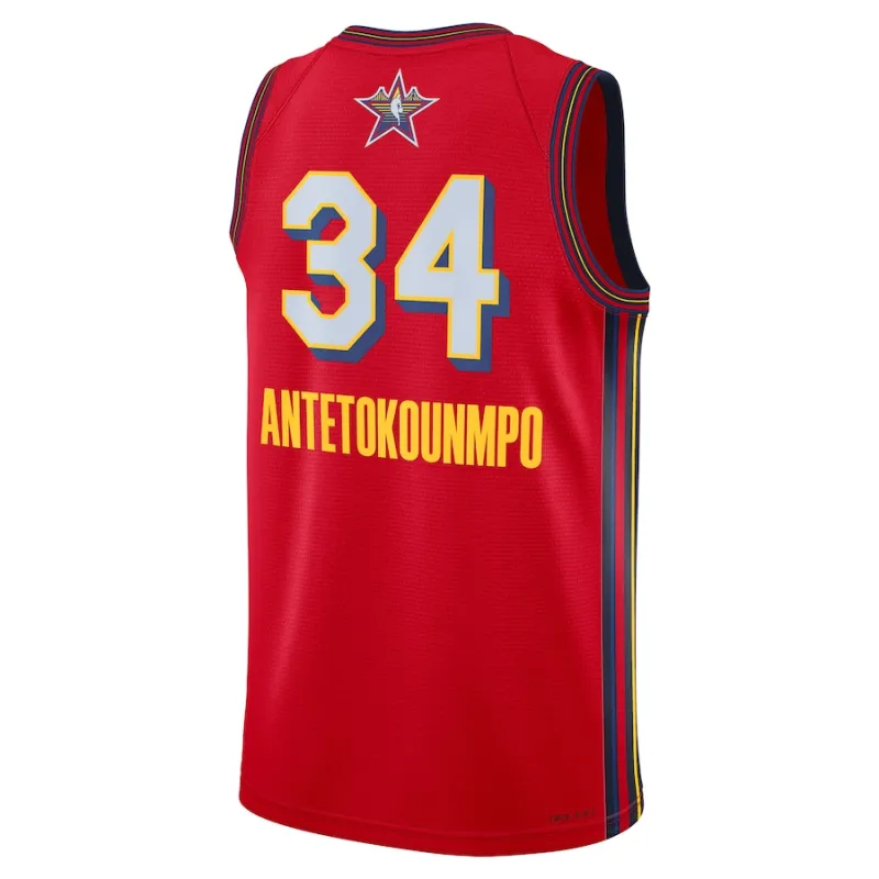 Jordan Giannis Antetokounmpo 2025 NBA All-Star Game Red Unisex Jersey