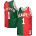 Maglia Swingman Split Hardwood Classics Mitchell & Ness Milwaukee Bucks Oscar Robertson 1971/72