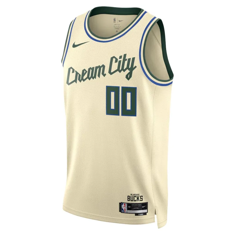 Milwaukee Bucks 2025/26 Swingman Unisex Jersey - City Edition - Cream