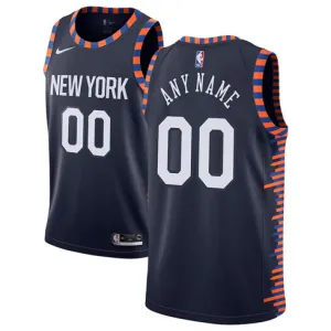 Customized, New York Knicks, 2018/19 City Edition, Dark Blue