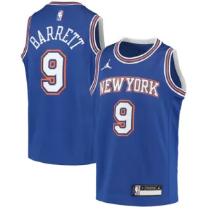 RJ Barrett's jersey, New York Knicks, 2020/21 Statement Edition, Blue