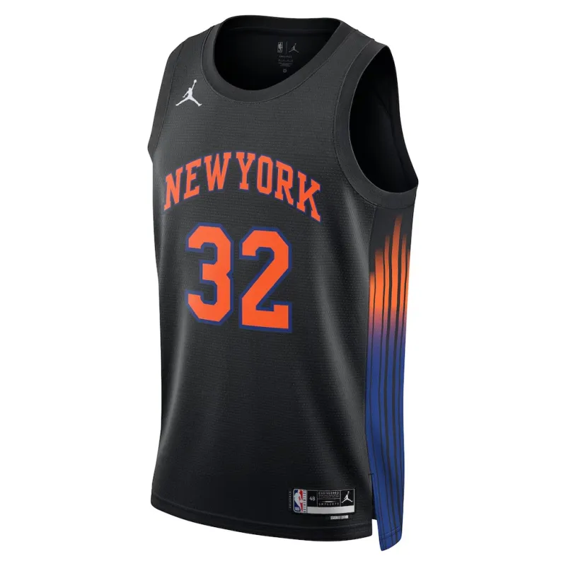 New York Knicks Towns Swingman Jersey - Personalization Edition - Black