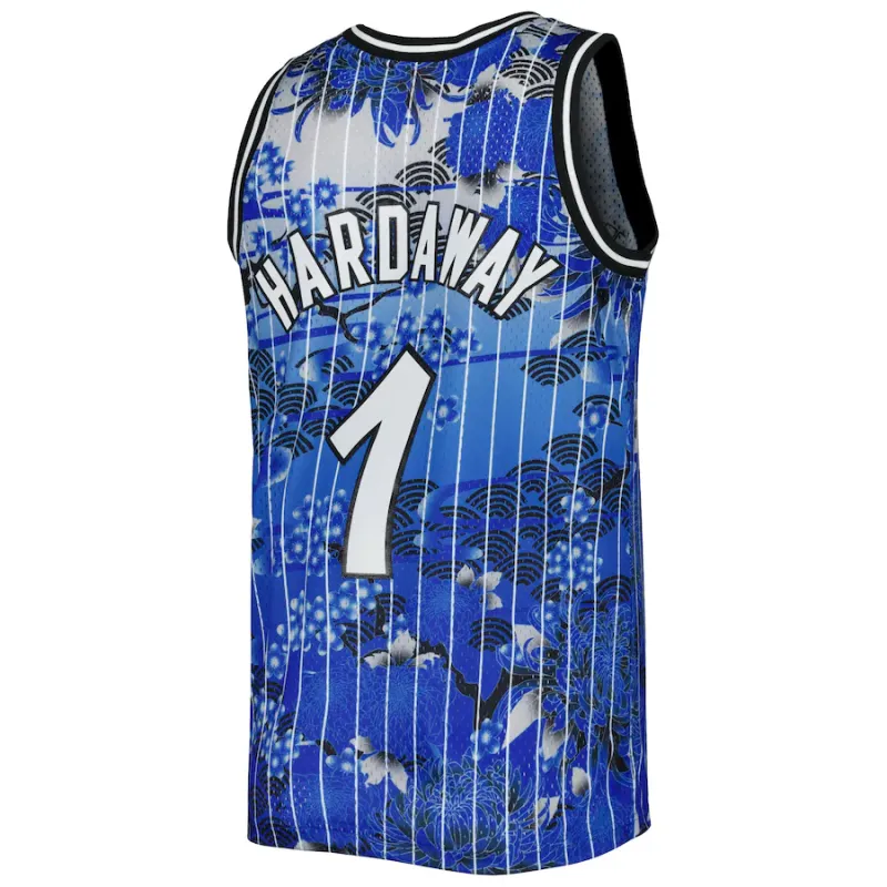 Anfernee Hardaway, Camiseta de la edición para fans del Año Nuevo Lunar clásico 1994/95 de Mitchell & Ness para Orlando Magic - Azul
