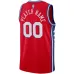 Philadelphia 76ers Jordan Brand Camiseta personalizada Swingman - Edición Declaración - Rojo