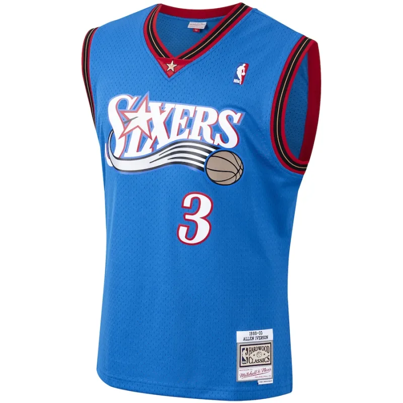 Allen Iverson Philadelphia 76ers Mitchell & Ness 1999/2000 Swingman Jersey Classic