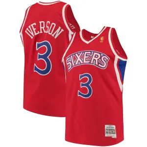 Allen Iverson Philadelphia 76ers Mitchell & Ness 1996/97 Classic Edition Swingman Jersey - Red