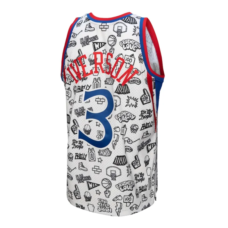 Maillot Allen Iverson 76ers 96-97 - Mitchell & Ness Hardwood Classics