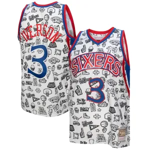 Allen Iverson 76ers Mitchell & Ness 1996-97 HWC Retro Jersey