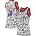 Allen Iverson Philadelphia 76ers Mitchell & Ness Camiseta Swingman Doodle 2000 para Mujeres - Blanco