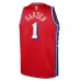 James Harden Philadelphia 76ers Marca Jordan Camiseta Swingman para Jóvenes - Edición Statement - Rojo