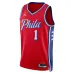 James Harden Philadelphia 76ers Marca Jordan Camiseta Swingman Unisex - Edición Statement - Rojo