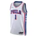 James Harden Philadelphia 76ers Maillot Swingman Unisexe - Édition Association - Blanc