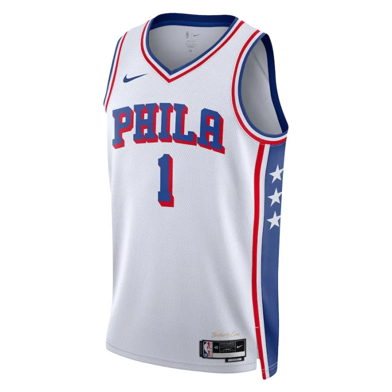 James Harden Philadelphia 76ers Maillot Swingman Unisexe - Édition Association - Blanc