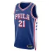 Joel Embiid Philadelphia 76ers Maillot Swingman pour Jeunes - Édition Icône - Bleu Royal