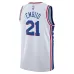 Joel Embiid Philadelphia 76ers Maglia Swingman Unisex - Edizione Associazione - Bianco
