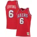 Julius Erving Philadelphia 76ers Mitchell & Ness Women's 1982/83 Classic Hardwood Classics Jersey - Red