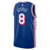 Paul George Philadelphia 76ers Maglia Swingman di Aggiunta nell'Offseason 2024 Unisex - Blu Reale