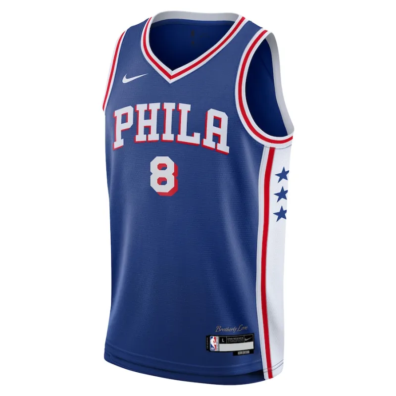 Paul George Philadelphia 76ers Jugend Swingman-Jersey - Icon Edition - Königblau
