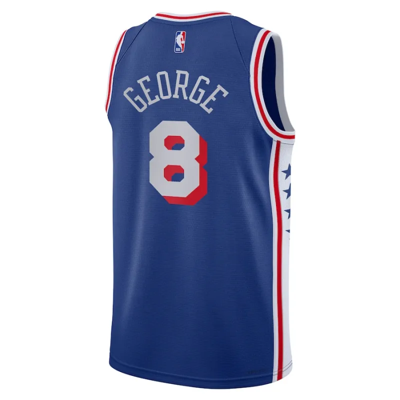 Paul George Philadelphia 76ers Jugend Swingman-Jersey - Icon Edition - Königblau