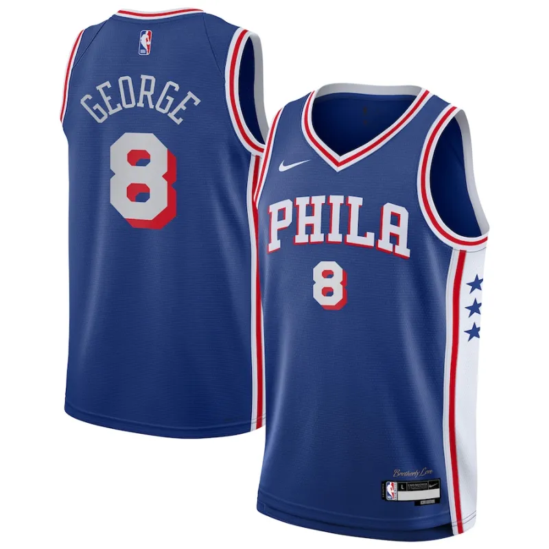 Paul George Philadelphia 76ers Jugend Swingman-Jersey - Icon Edition - Königblau