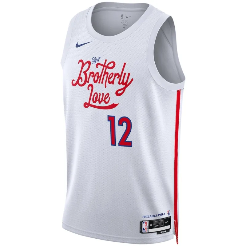 Tobias Harris Philadelphia 76ers Unisex 2022/23 Saison Swingman-Jersey - City Edition - Weiß