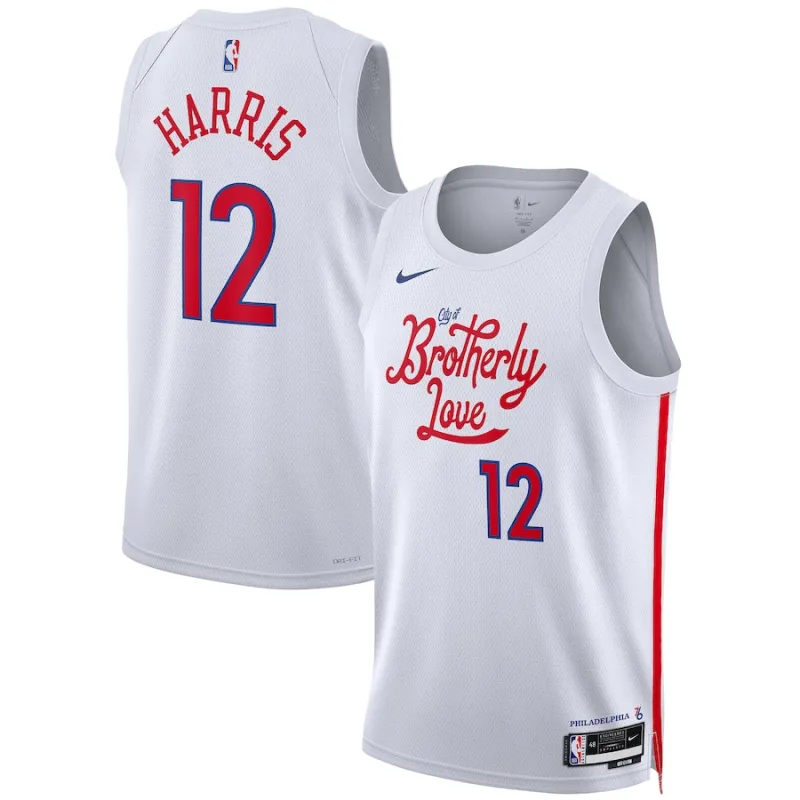 Tobias Harris Philadelphia 76ers Unisex 2022/23 Saison Swingman-Jersey - City Edition - Weiß