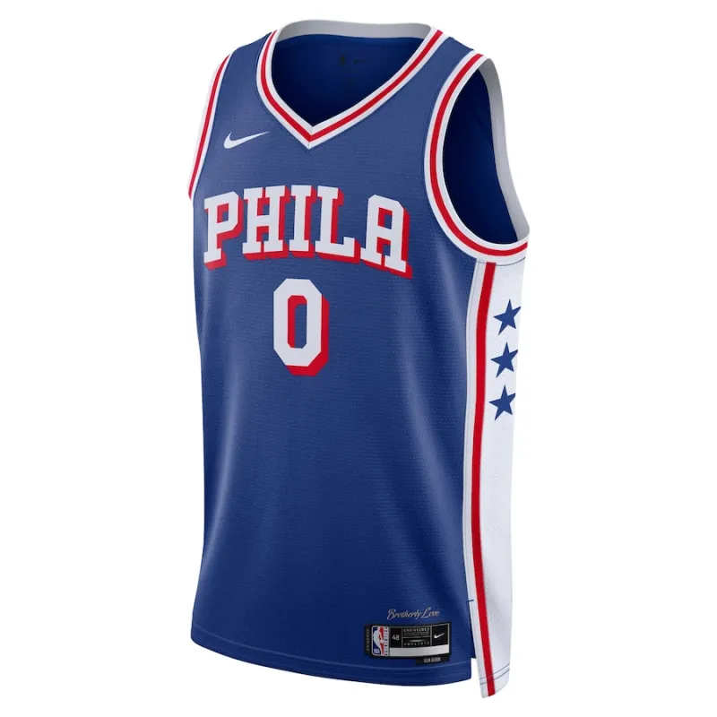 Tyrese Maxey Philadelphia 76ers Unisex Swingman Jersey - Icon Edition - Royal Blue