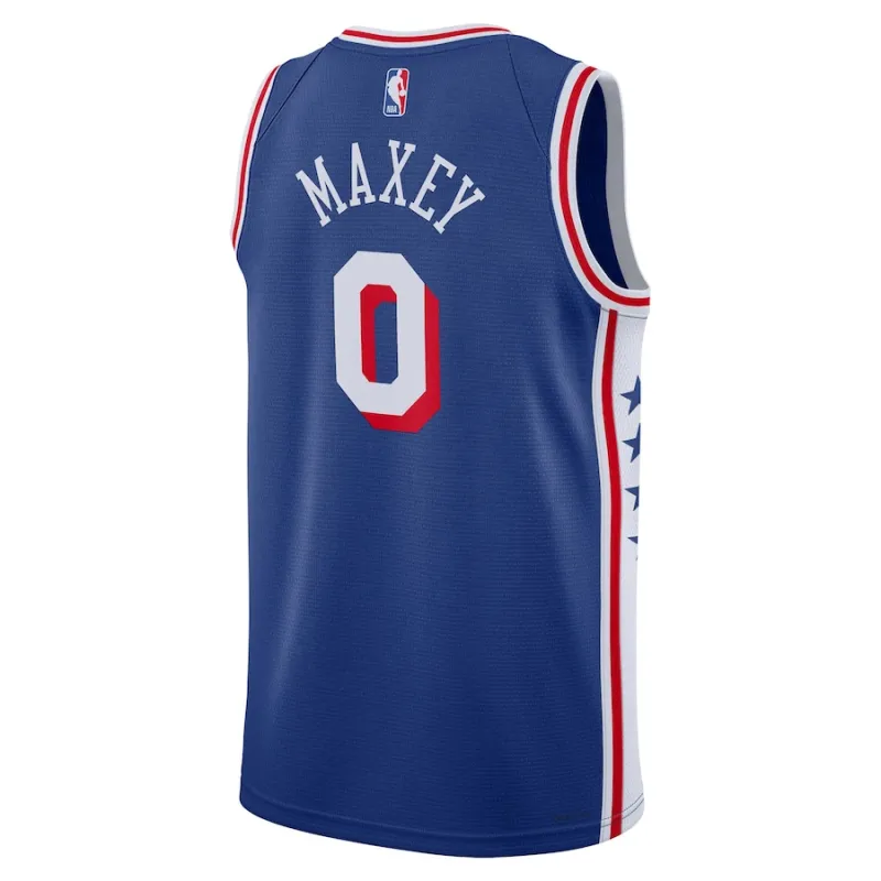 Tyrese Maxey Philadelphia 76ers Unisex Swingman Jersey - Icon Edition - Royal Blue