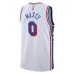 Tyrese Maxey Philadelphia 76ers Maillot Swingman Unisexe - Édition Association - Blanc
