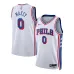 Tyrese Maxey Philadelphia 76ers Maillot Swingman Unisexe - Édition Association - Blanc
