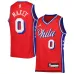 Tyrese Maxey Philadelphia 76ers Maglia Swingman per Giovani della Marca Jordan - Edizione Dichiarazione - Rosso