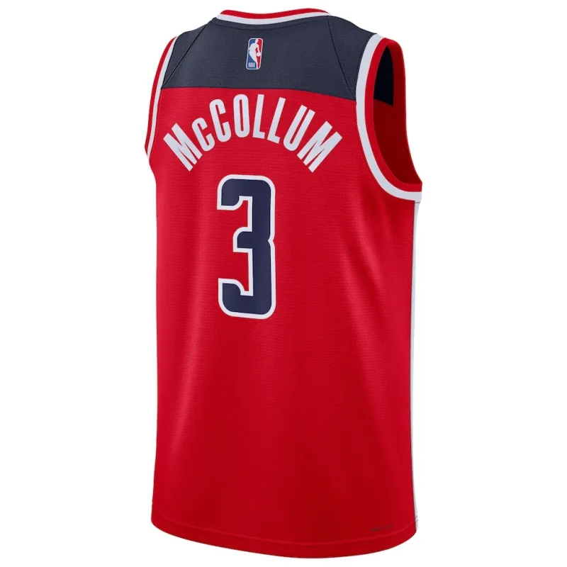 Washington Wizards McCollum Swingman Jersey - Icon Edition - Red