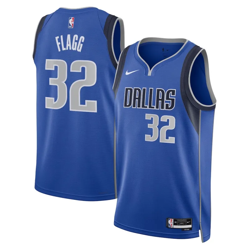 Maillot Swingman des Dallas Mavericks Cooper Flagg - Version Icone - Bleu