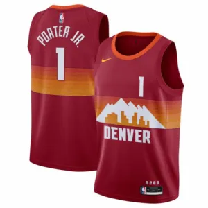 Michael Porter Jr., Denver Nuggets, 2020/21 City Edition, Red