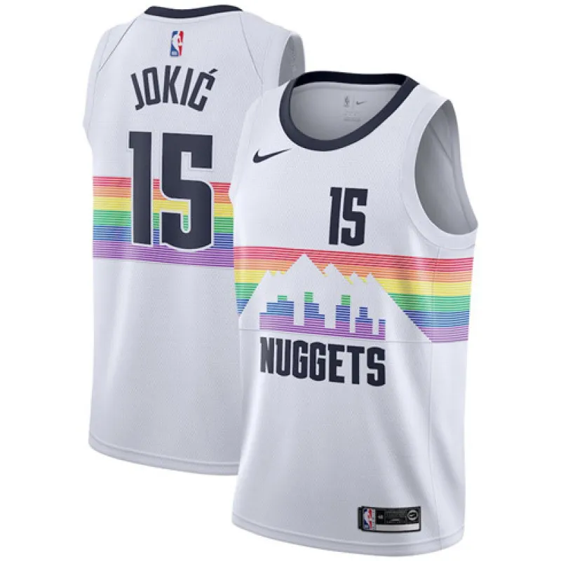 Nikola Jokic, Denver Nuggets, édition Ville 2018/19, Blanc