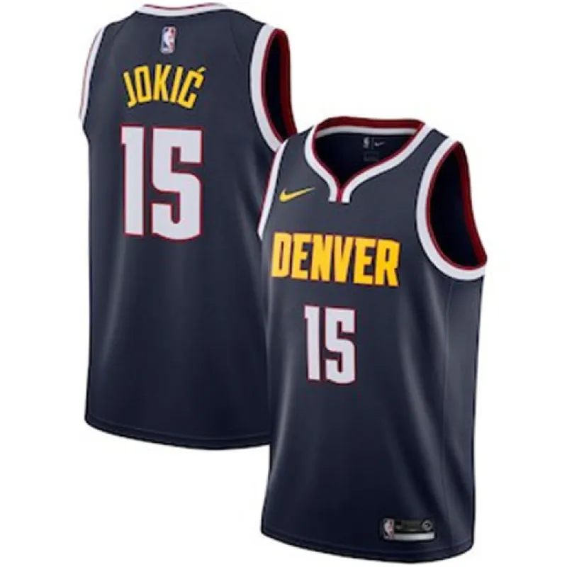 Nikola Jokic, Denver Nuggets, 2018/19, Bleu foncé