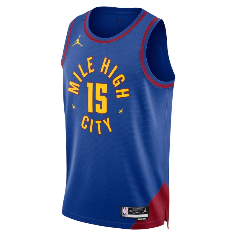 Denver Nuggets Nikola Jokic Maillot Unisexe Édition Déclaration - Bleu