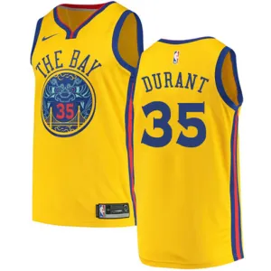 Kevin Durant, Golden State Warriors, City Edition, Yellow
